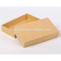 Lid and Base Gift Packaging Brown Paper Box with Clear Window
